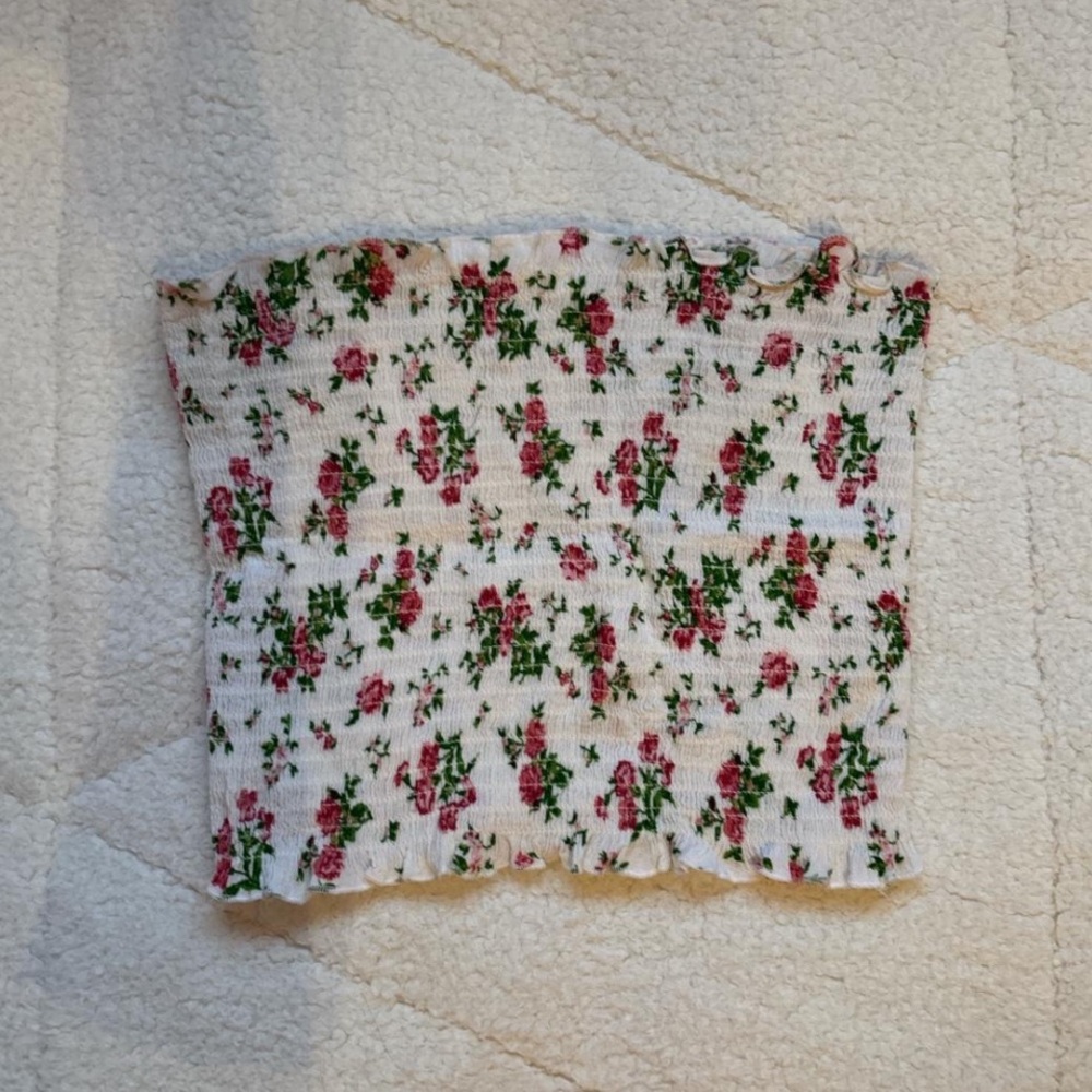 PacSun LA Hearts floral tube top
